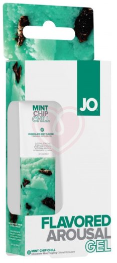 Охлаждающий гель для клитора System JO Mint Chip Chill мятный шоколад 10 мл фото 3
