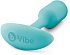 Утяжелённая анальная пробка для ношения b-Vibe Snug Plug 1 мини голубая фото 4
