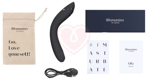 Вибратор с вакуумной стимуляцией для зоны G Womanizer OG графитовый фото 7