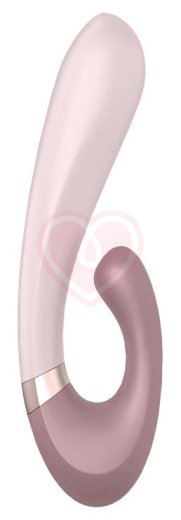 Вибратор Satisfyer Heat Wave с клиторальным стимулятором и нагревом пыльно-розовый фото 4
