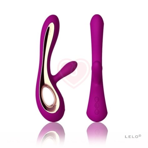 Вибратор с клиторальным стимулятором LELO Soraya лиловый фото 4