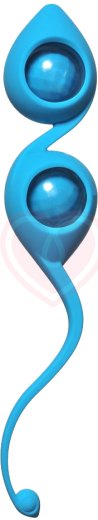 Вагинальные шарики со смещенным центром тяжести Emotions Gi-Gi бирюзовые фото 1