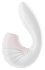 Вибратор с вакуумным стимулятором Satisfyer Supernova белый фото 2