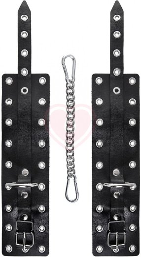 Оковы на ноги с люверсами Pecado BDSM черные фото 6