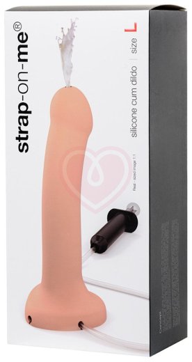 Фаллоимитатор с эффектом семяизвержения Strap-on-me L 19,5 см телесный фото 4