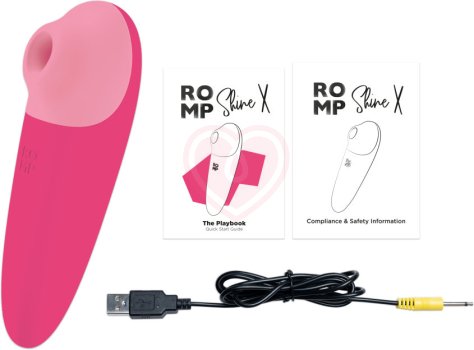 Вакуумный клиторальный стимулятор Romp Shine X розовый фото 7