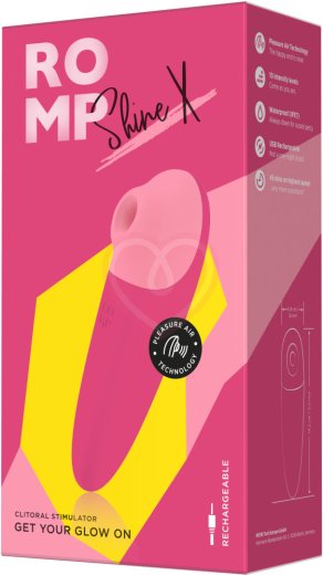 Вакуумный клиторальный стимулятор Romp Shine X розовый фото 2