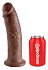Фаллоимитатор на присоске King Cock 26 см коричневый фото 2