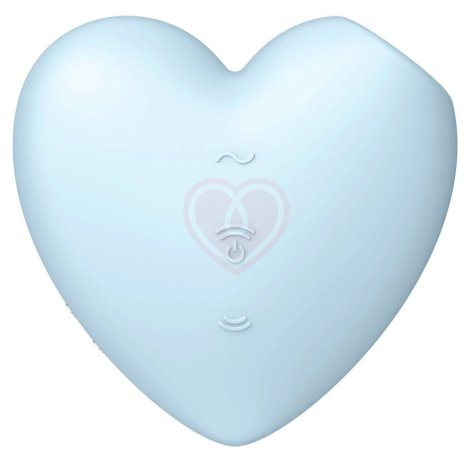 Вакуумный вибростимулятор Satisfyer Cutie Heart голубой фото 4