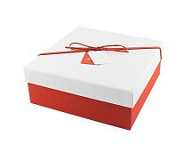 Подарочная коробка с бантиком 20х20 см