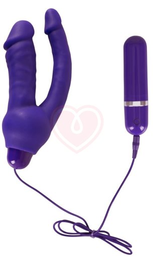 Вибратор анально-вагинальный Double Pleasure Vibe фиолетовый фото 2