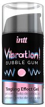 Стимулирующий гель со вкусом жвачки Intt Vibration! Bubble Gum 15 мл