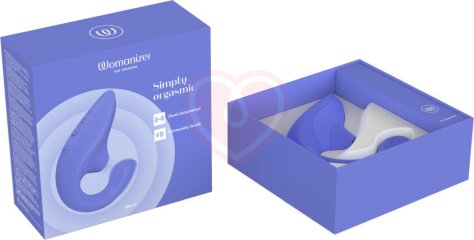 Вибратор для зоны G c бесконтактной стимуляцией клитора Womanizer Blend голубой фото 12