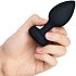 Вибропробка b-Vibe Vibrating Jewel Plug с кристаллом и пультом чёрная фото 4