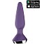 Анальная вибропробка Satisfyer Plug Ilicious 1 с приложением фиолетовая фото 1