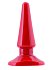 Твёрдая анальная пробка Toyfa Black&Red красная фото 1