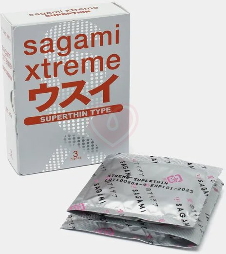 Ультратонкие презервативы Sagami Xtreme Superthin 004 3 шт фото 3