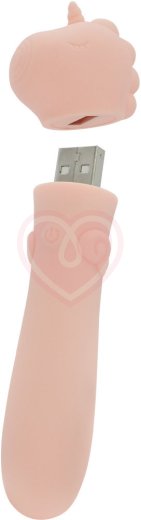 Вибропуля Unihorn Usb Heart Throb светло-розовая фото 2