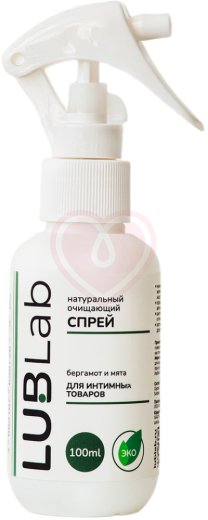 Очищающий эко-спрей для игрушек LUBLab с ароматом бергамота и мяты 100 мл фото 1