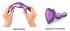 Изогнутый фаллоимитатор Strap-On-Me Dildo Plug Curvy размер L 15 см фиолетовый фото 3