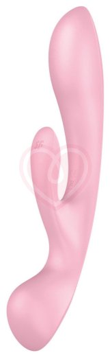 Вибратор-массажёр с 3 моторами Satisfyer Triple Oh розовый фото 1