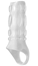 Стимулирующая открытая насадка Clear Sensations Size Matters прозрачная