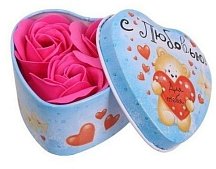 Мыльные лепестки со сладким ароматом в шкатулке-сердце С любовью 43 г