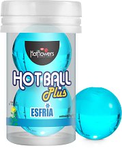 Масляный лубрикант в шариках Hot Ball Plus с охлаждающим эффектом