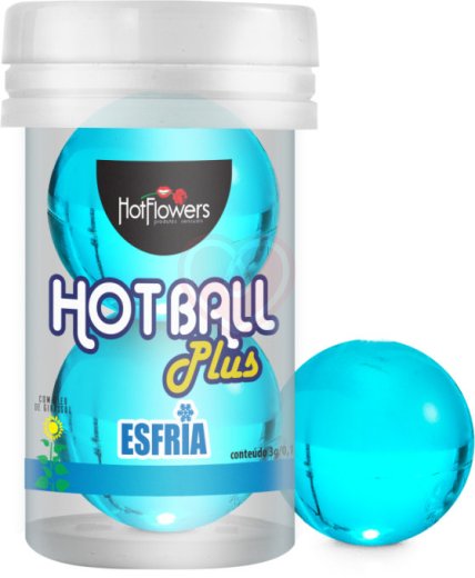 Масляный лубрикант в шариках Hot Ball Plus с охлаждающим эффектом фото 1