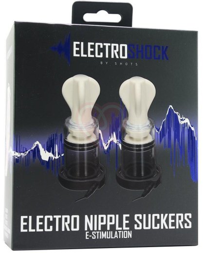 Помпы для сосков с электростимуляцией Shots Electro Nipple Suckers фото 5