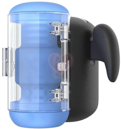 Робот-мастурбатор с вибрацией и нагревом Amovibe Black Knight Massaging Beads фото 6