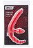Страпон безремневой ToyFa Black&Red красный фото 3