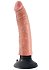 Гнущийся вибратор реалистик на присоске King Cock Vibrating 17 см телесный фото 2