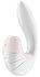 Вибратор с вакуумным стимулятором Satisfyer Supernova белый фото 1