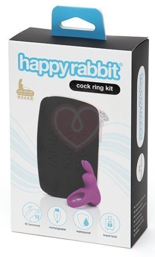 Эрекционное колечко Happy Rabbit Cock Ring Kit с сумочкой для хранения фото 2