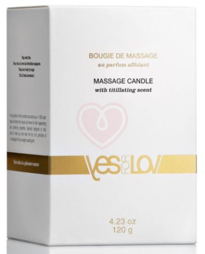Массажное аромамасло в виде свечи YESforLOV Titillating Massage Candle 120 мл фото 2