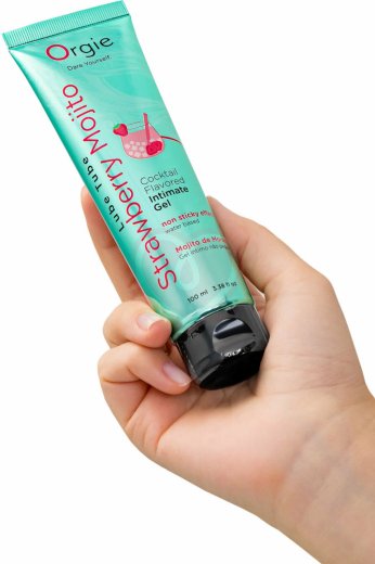 Водный лубрикант Orgie Lube Tube Cocktail Strawberry Mojito со вкусом коктейля Клубничный мохито 100 фото 2