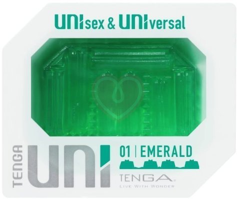 Мини мастурбатор Tenga Uni Emerald зелёный фото 4