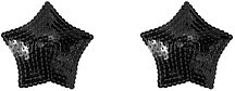 Пэстисы Burlesque Tempest звездочки из пайеток чёрные