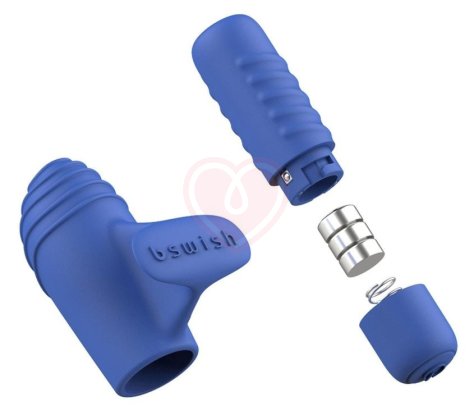 Мини-вибратор Bteased Basic Finger Vibrator синий фото 4