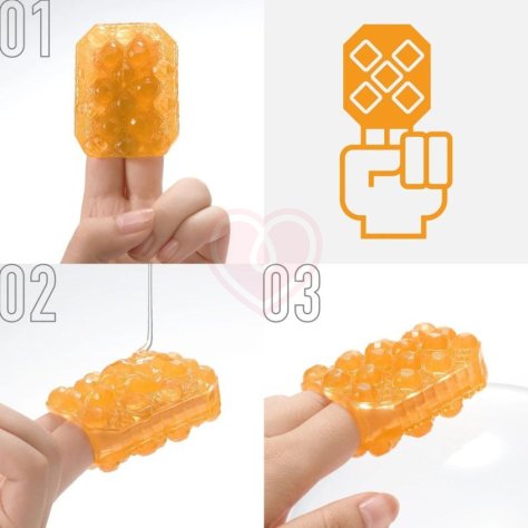 Мини мастурбатор Tenga Uni Topaz жёлтый фото 5