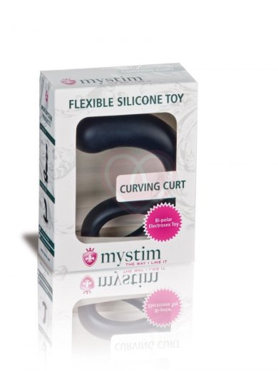 Стимулятор простаты Mystim Curving Curt 13 см фото 3