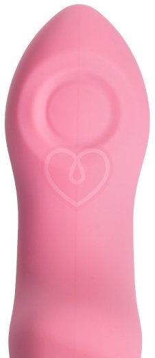 Вибратор с пульсирующей головкой Strap-On-Me Tapping Dildo Wave M розовый фото 10