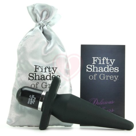 Анальная пробка с вибрацией '50 оттенков серого' Delicious Fullness Vibrating Butt Plug фото 2