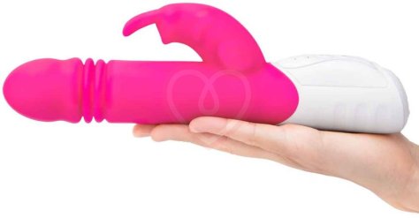 Вибратор-кролик с пульсацией G-Spot Thrusting Rabbit розовый фото 5