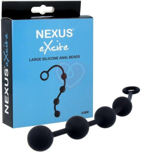 Анальная цепочка Nexus Excite Large Anal Beads чёрная фото 2