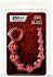 Анальная цепочка ToyFa Black&Red 30 см красная фото 2