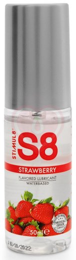 Вкусовой лубрикант Stimul8 Клубника 50 мл фото 1