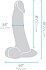 Реалистичный изогнутый фаллоимитатор с мошонкой Slipskin Realstic Curved 20 см телесный фото 2