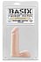 Фаллоимитатор с мошонкой Basix Rubber Works Dong 13 см телесный фото 2